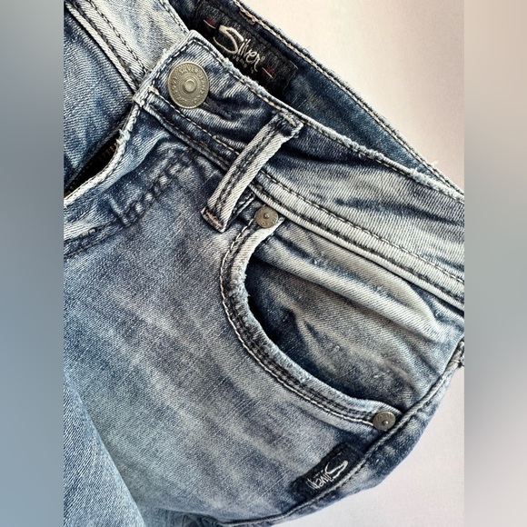 SILVER Tuesday Ankle Skinny Jeans W26/L27 - Picture 4 of 6